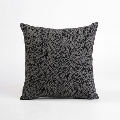 Aqua Green & Charcoal Grey Reversible Dot Print Pillow Cover