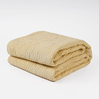 300TC BEIGE COTTON SATIN KANTHA QUILT, Sizes available