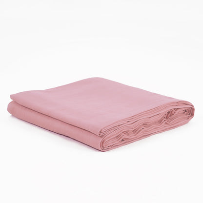 OLD ROSE 300TC flat sheet set, premium pure cotton satin