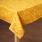 Matyo Tablecloth | Yellow Floral Print & Embroidered Hem | 100% Cotton | 3 Sizes Available
