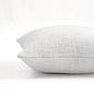 White Slub Cotton Pillow Cover | Textured Weave | Zip Closure | Multiple Sizes