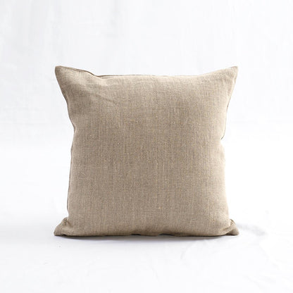 Natural Thick Linen Pillow Cover | Heavy Weight Fabric | Zip Closure | Multiple Sizes