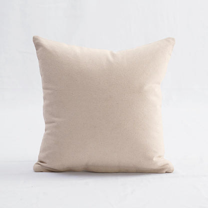 Off White Thick Texture Cotton Pillow Cover | Dhurrie Weave | Zip Closure | Multiple Sizes