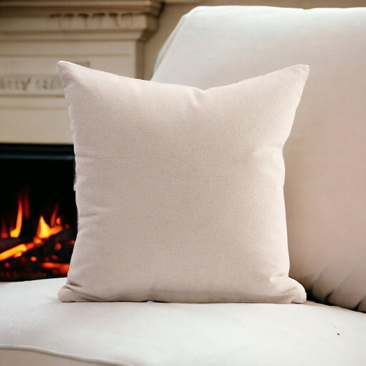 Off White Thick Texture Cotton Pillow Cover – Premium Comfort