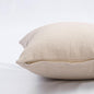 Off White Thick Texture Cotton Pillow Cover | Dhurrie Weave | Zip Closure | Multiple Sizes