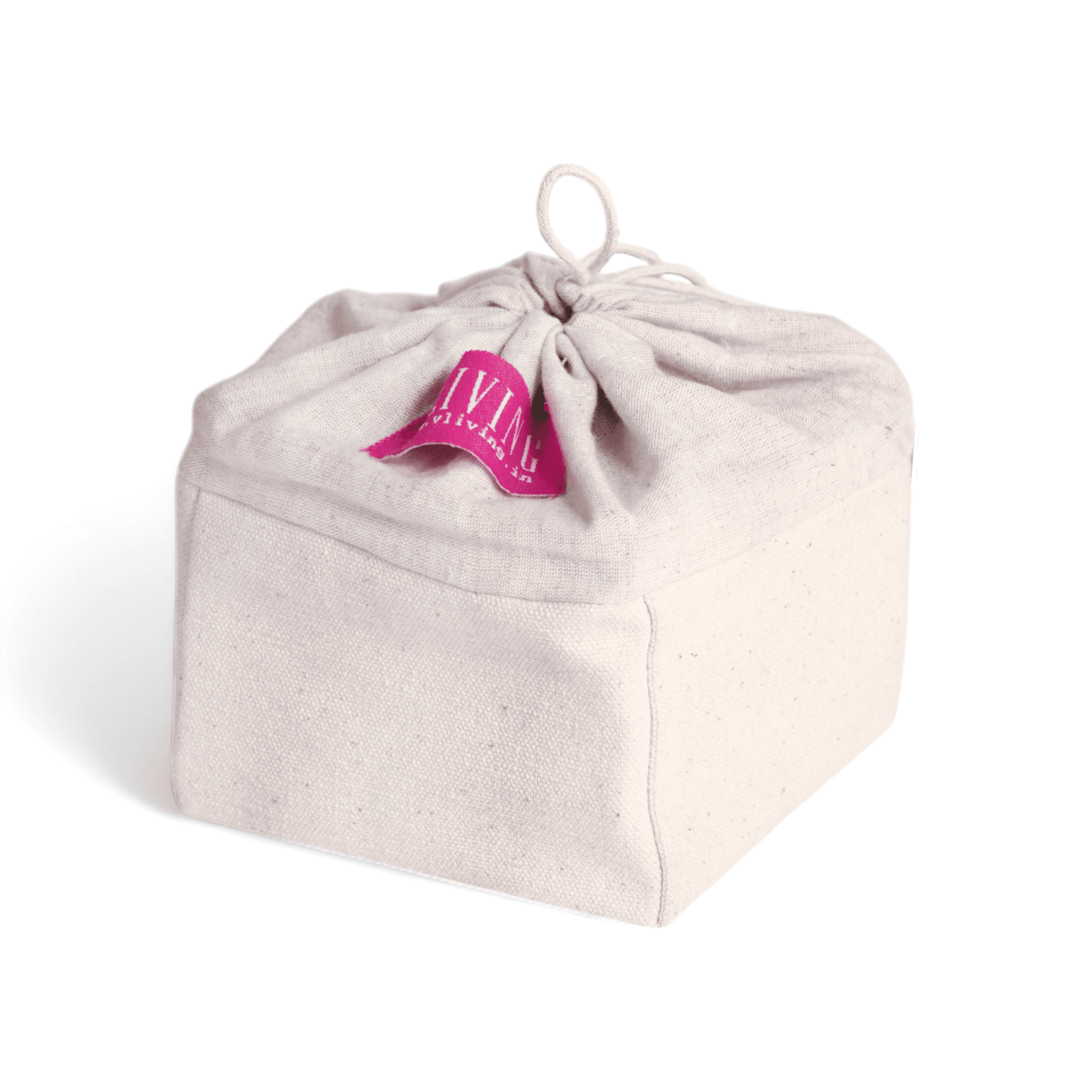 Premium Mango Wood Coaster Set – 6 Pieces in Canvas Bag