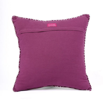 Plum Dominoterie Small Floral Cotton Pillow Cover Multi-Size