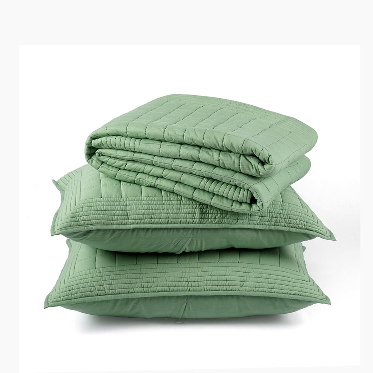 Sage Green Cotton Quilted Pillow Cases | Handmade | Multiple Sizes