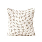 Zulu Checkered Tufted Off-White Beige 18x18 Pillow Cover