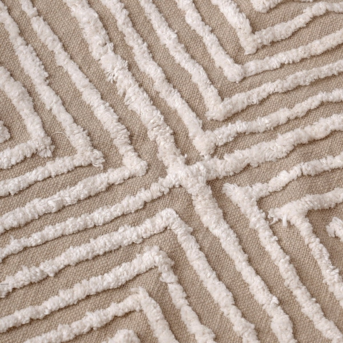 ZULU 100% Cotton Tufted Throw Blanket – 50x60 Inch Boho Chic