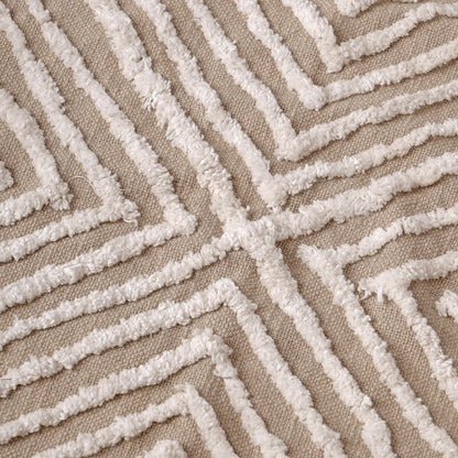 ZULU 100% Cotton Tufted Throw Blanket – 50x60 Inch Boho Chic