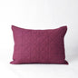 Plum Cotton Quilted Pillow Cases | Handmade | Multiple Sizes