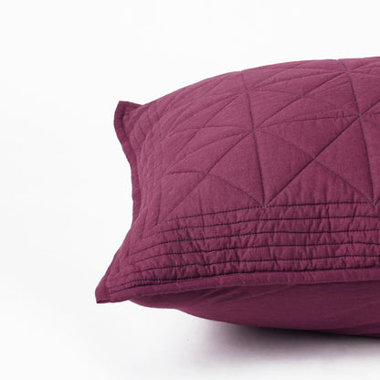 PLUM Cotton Quilted Pillow Cases – Premium Soft Multi‑Size Set
