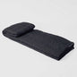 Elegant Black Hand-Quilted Chevron Throw Blanket 50x60 cm