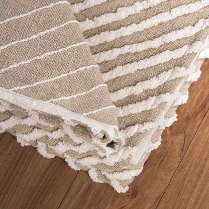 ZULU 100% Cotton Tufted Throw Blanket – 50x60 Inch Boho Chic