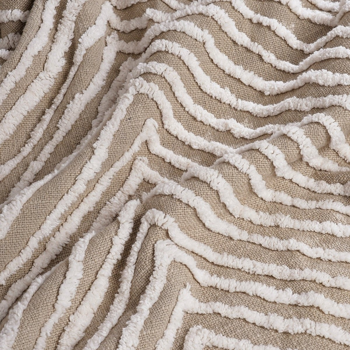 ZULU 100% Cotton Tufted Throw Blanket – 50x60 Inch Boho Chic