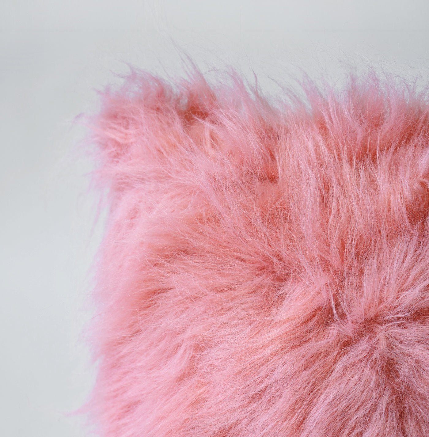 Blush Faux Fur Pillow Cover – Pile, Zip Closure, Various Sizes