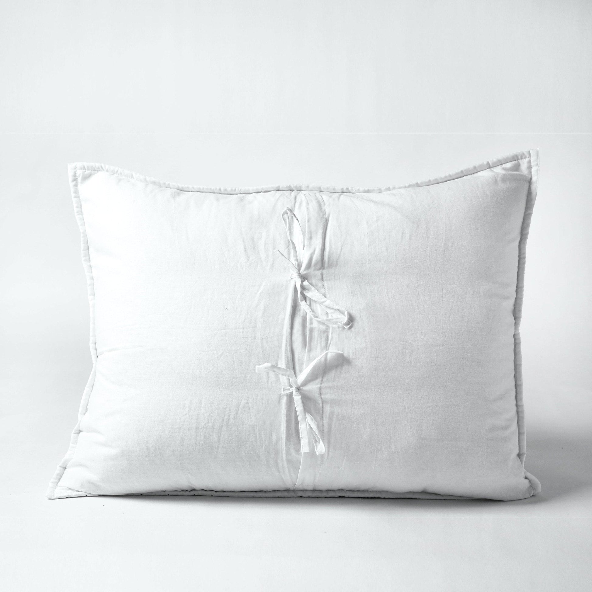 SHWET White Hexagon Quilted Bed Set 100% Cotton