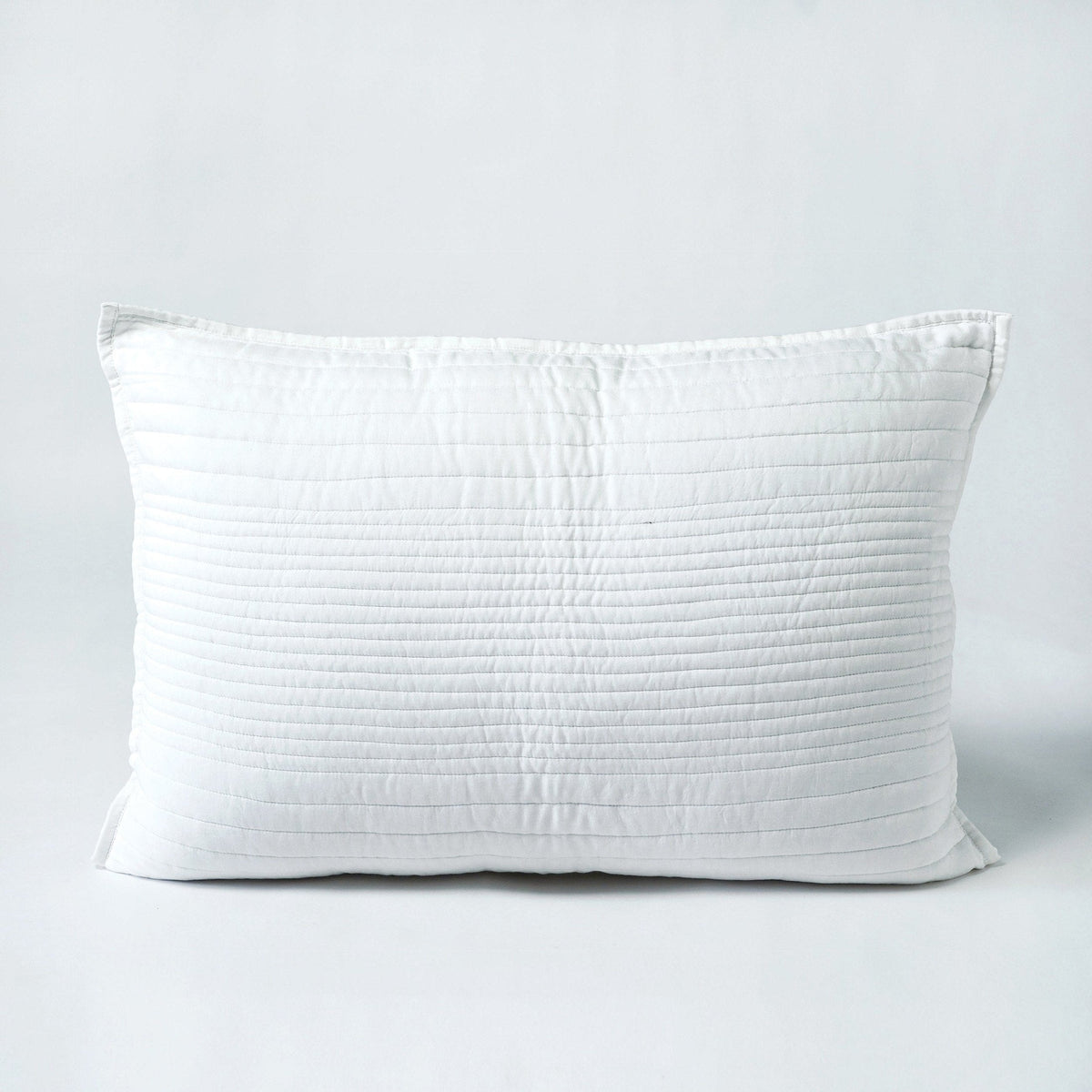 Shwet White 300TC Cotton Satin Quilted Pillow Cases | Luxury | Multiple Sizes