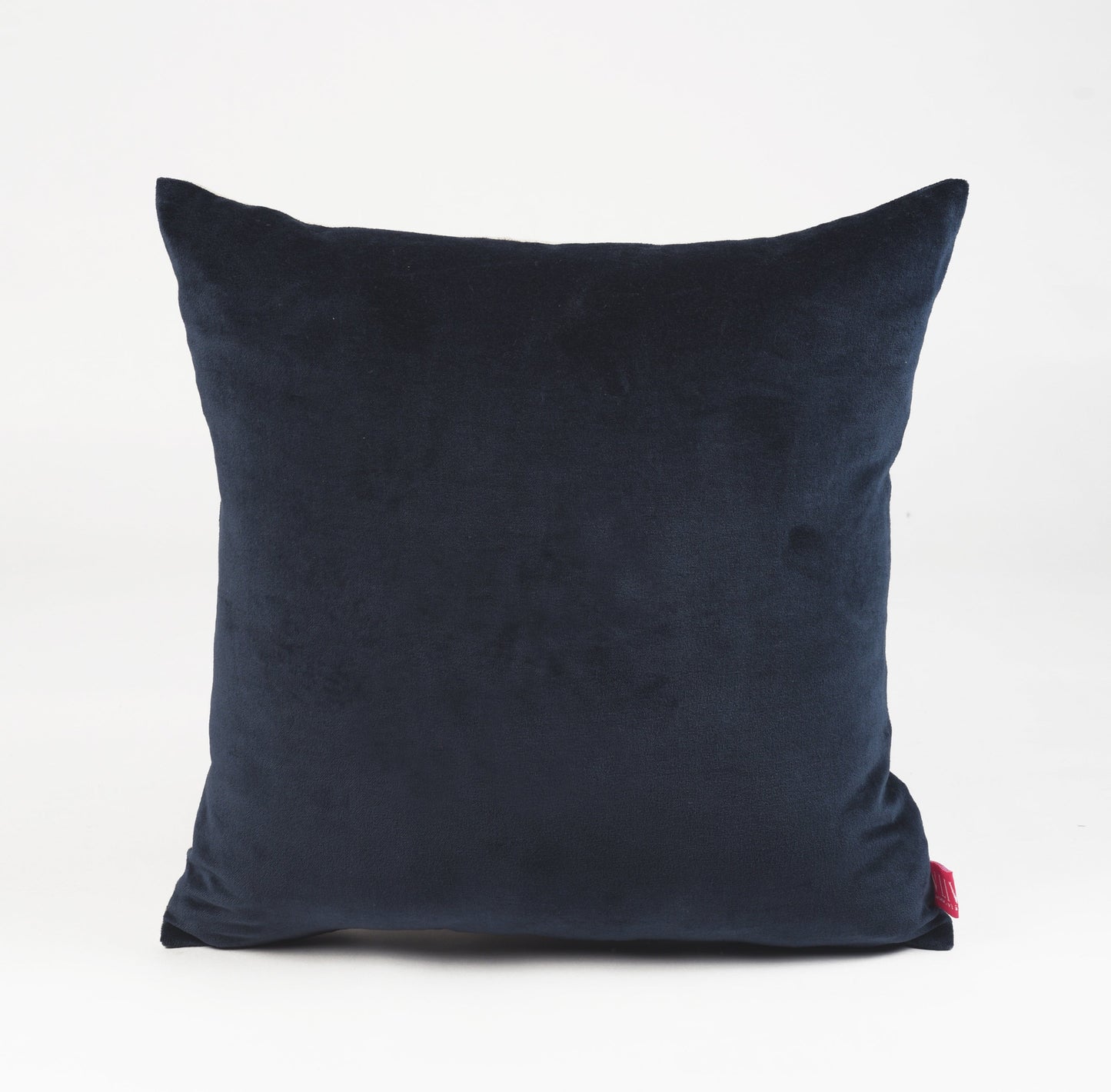 Blue Grey Velvet Linen Reversible Pillow Cover Autumn Elegance