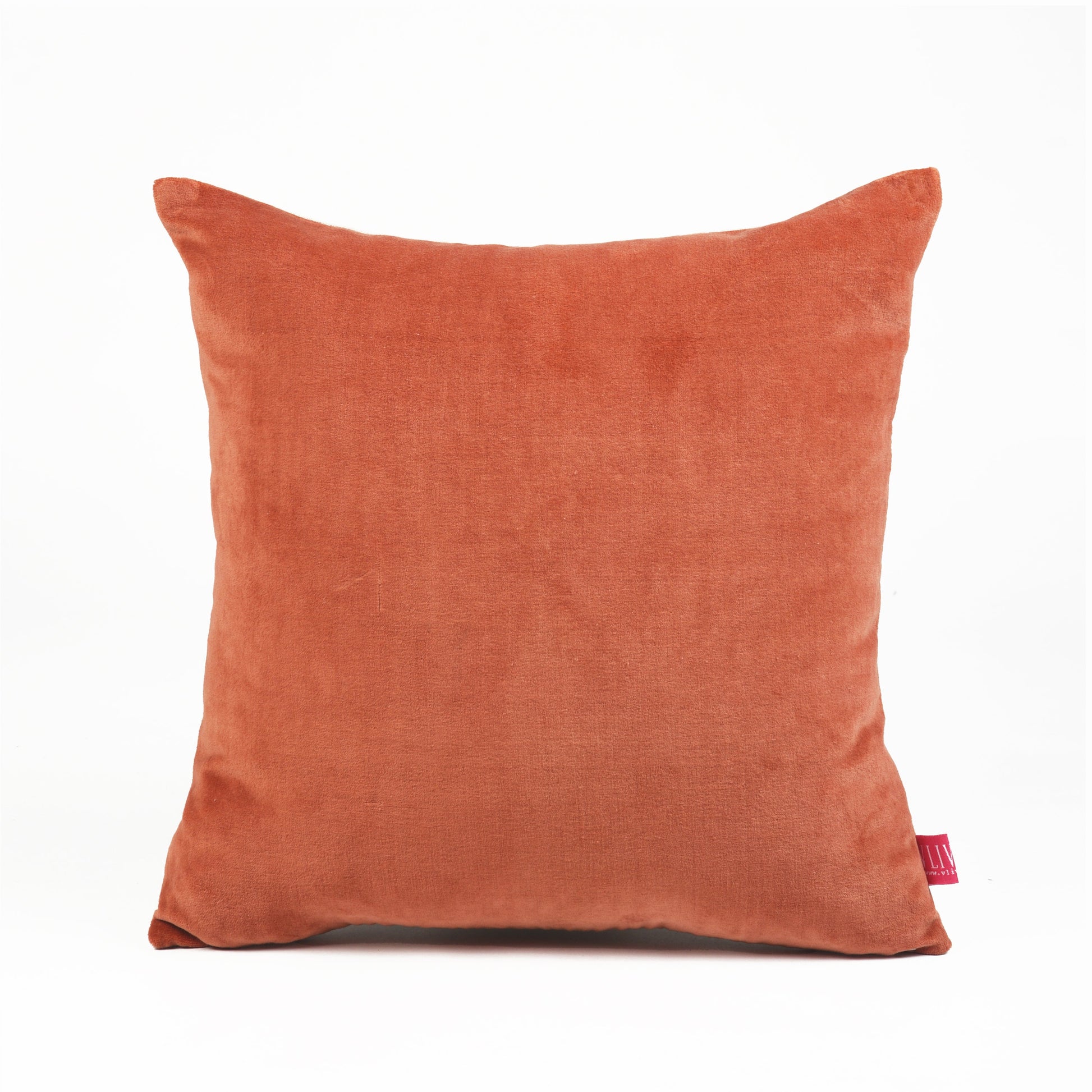 Rust Velvet Linen Reversible Cushion Cover – Multiple Sizes