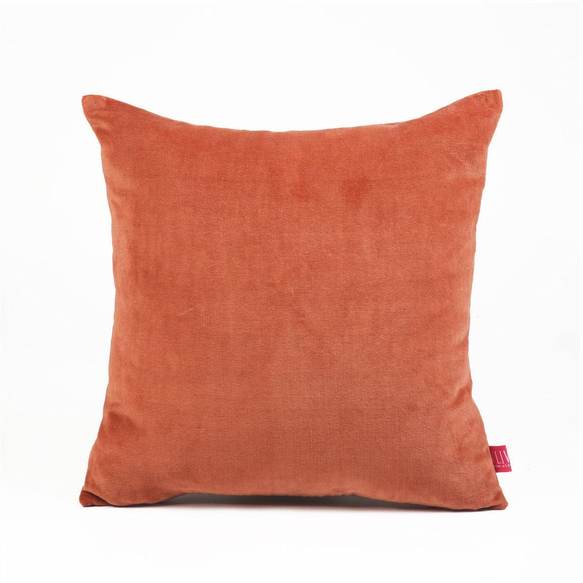 Rust Velvet & Linen Reversible Cushion Cover – 3 Sizes