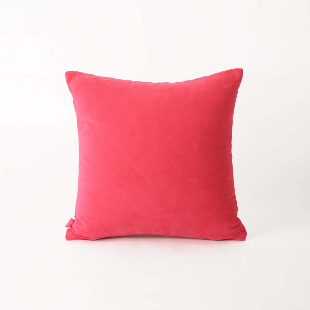 Hot Pink Quilted Velvet Pillow Cover Soft Solid Throw Pillow