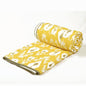 Yellow Ikat Print Kantha Quilt | Stripe Pattern Quilting | Twin, Queen & King Sizes