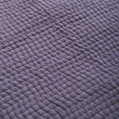 Lavender Kantha Quilt | Stripe Pattern Quilting | 100% Cotton | Handmade