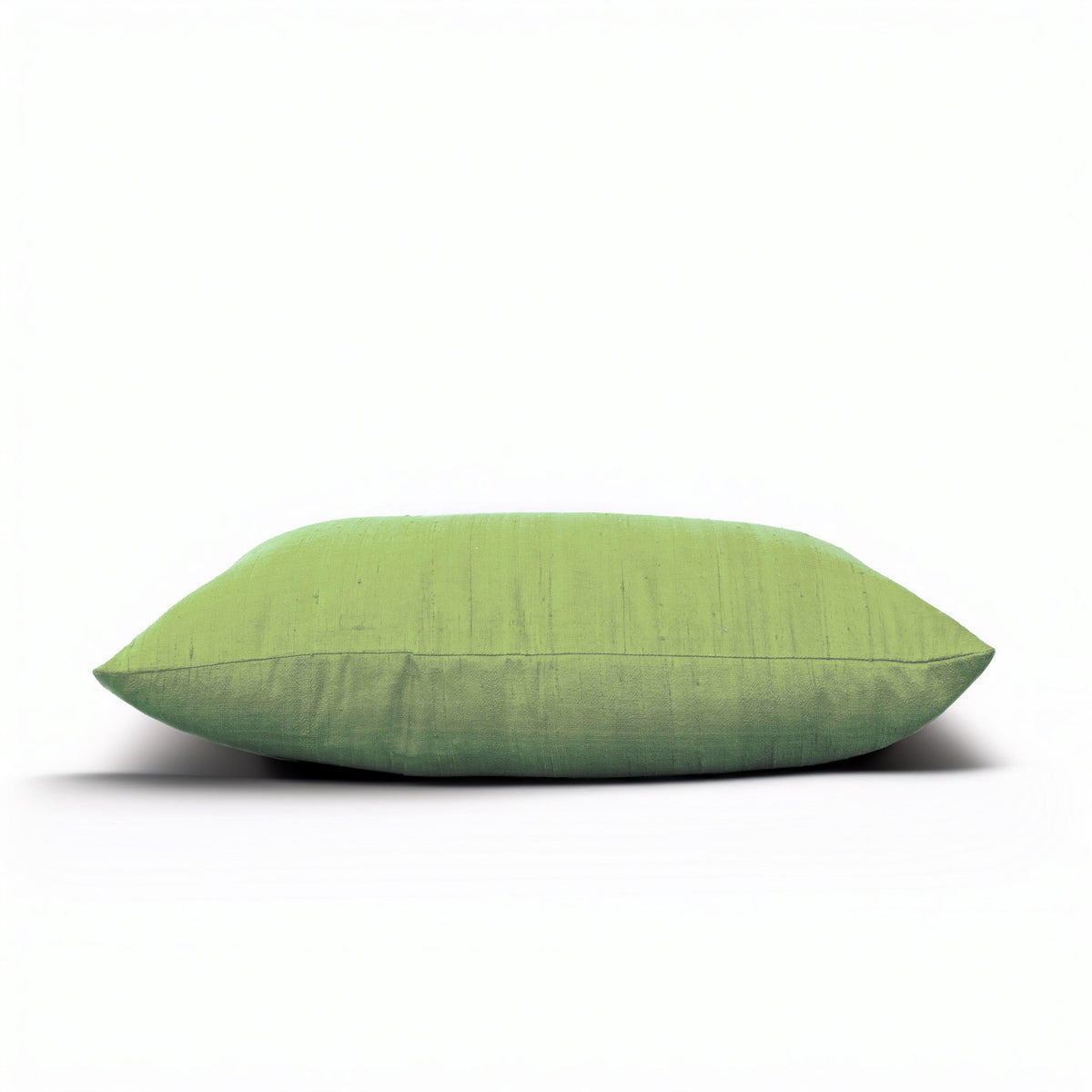 Spring Green Pure Dupioni Silk Cushion Cover | Reversible | Concealed Zip | 3 Sizes