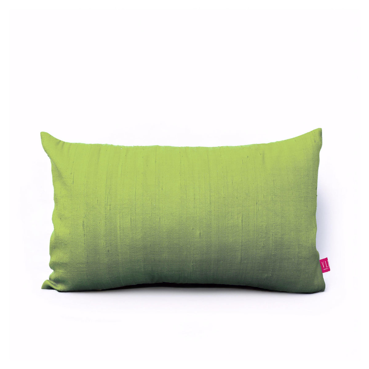 Spring Green Pure Dupioni Silk Cushion Cover | Reversible | Concealed Zip | 3 Sizes