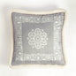 Svenska - Grey Engineered Print Cushion Cover | Faux Suede | Nordic Style