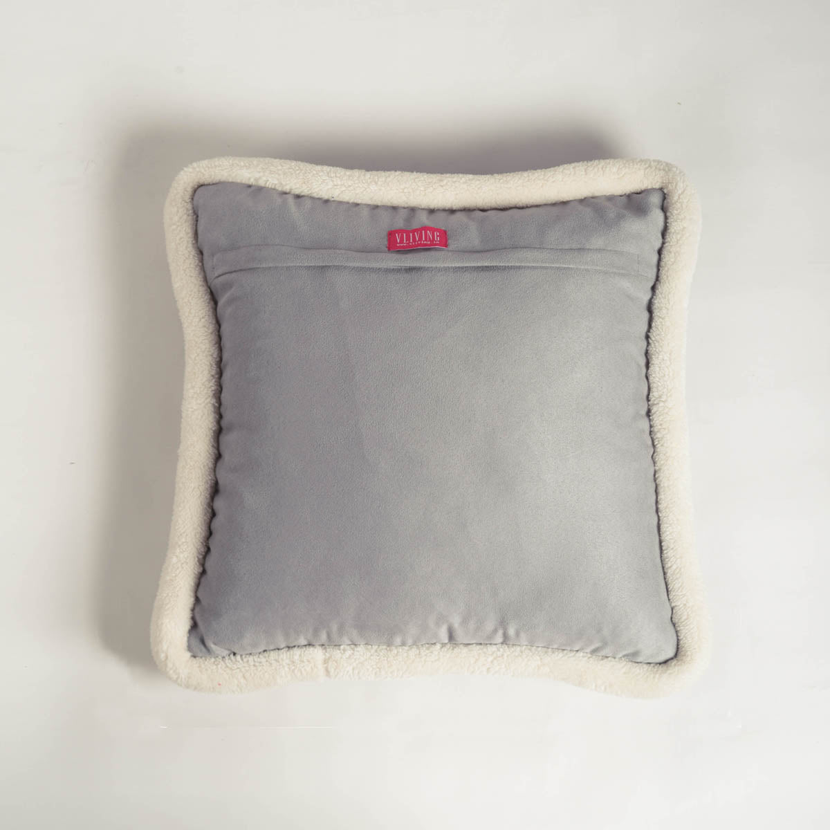 Svenska Grey Nordic Faux Suede Printed Cushion Cover - Scandinavian Home Decor Pillow