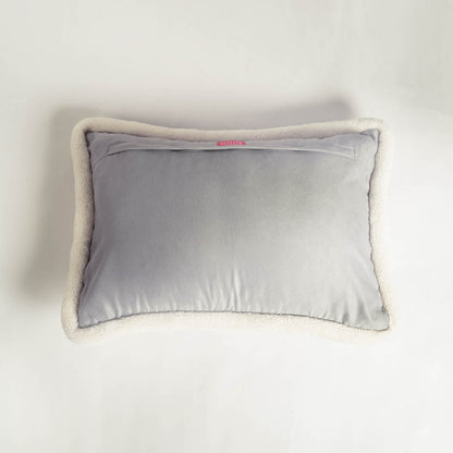 Grey Faux Suede Nordic Printed Cushion Cover – Scandinavian Pillow