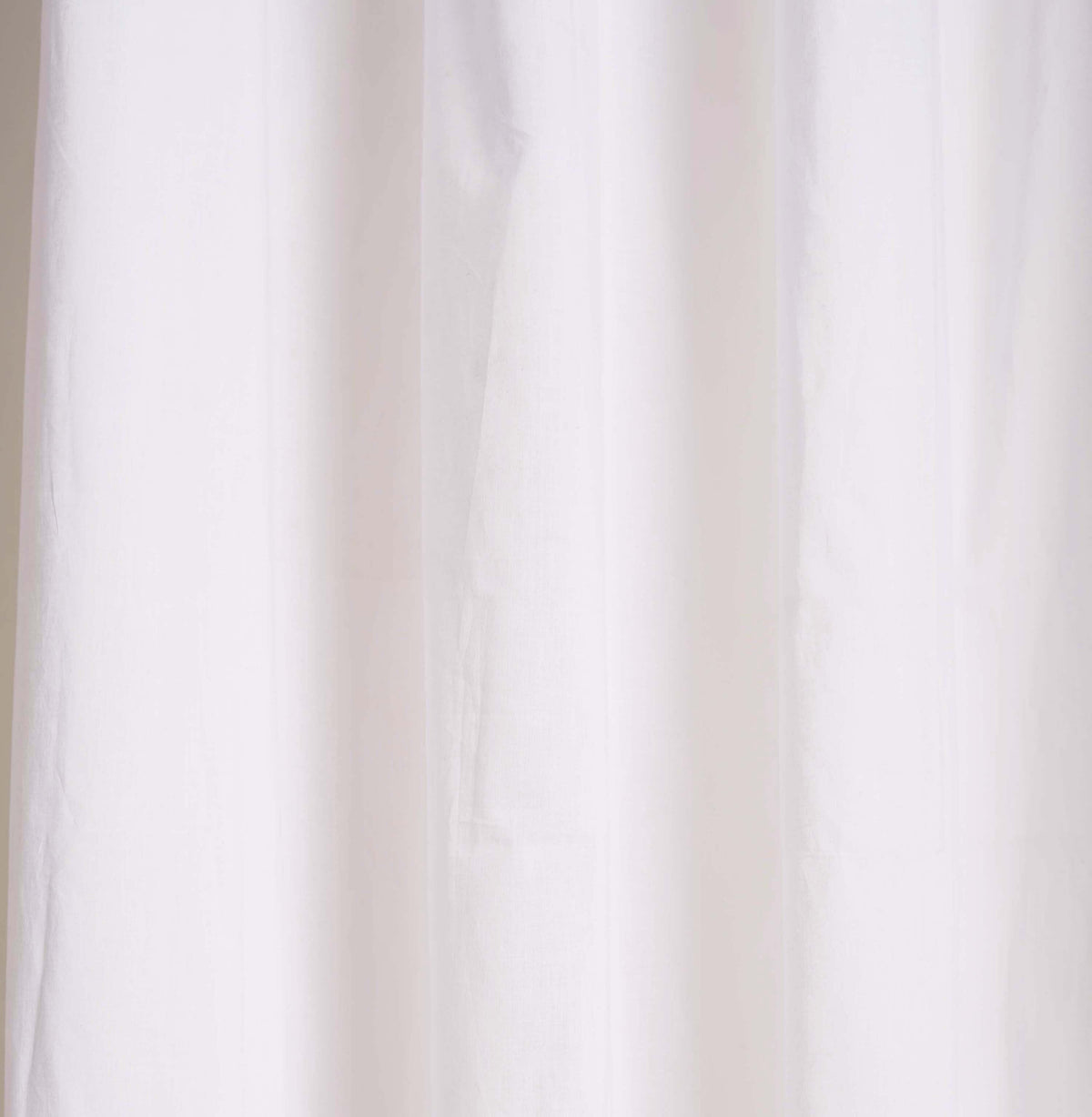 White Sheer Cotton Voile Curtain Panel – 3 Sizes, 4 Hanging Styles