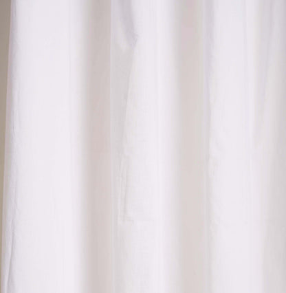 White Sheer Cotton Voile Curtain Panel – 3 Sizes, 4 Hanging Styles
