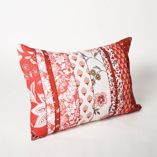 French Vintage Patchwork Pillow Cover Decorative Cushion Cover 14x21