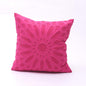 Arabesque Hot Pink Appliqué Cushion Cover | Geometric Cotton | 16×16"
