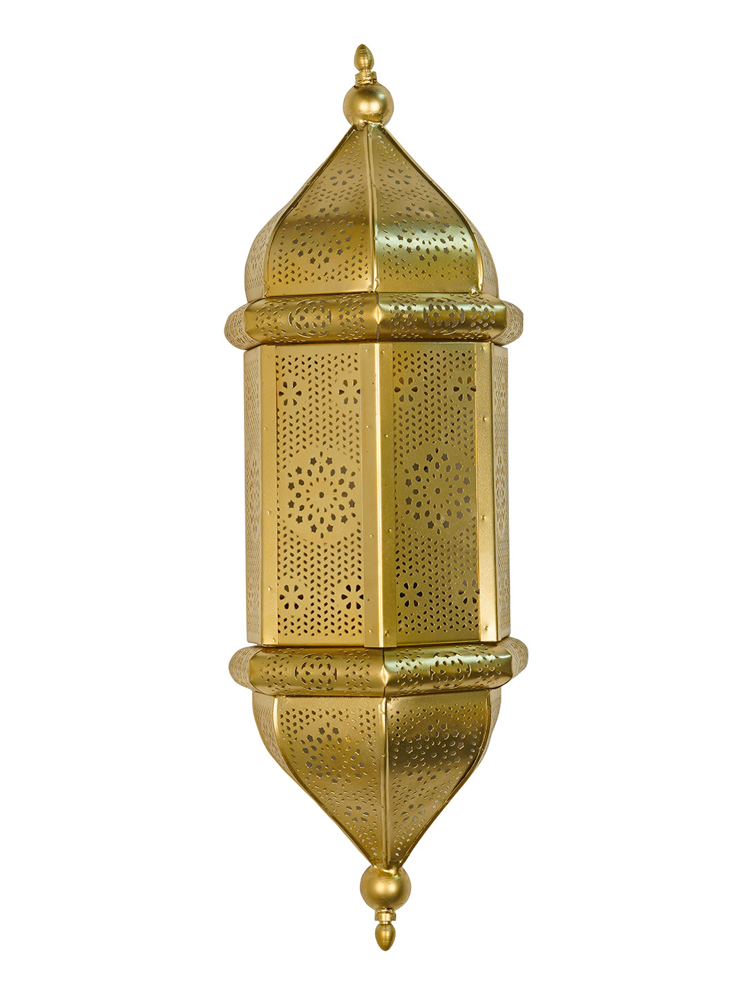 Gold Mild Steel 1-Light Wall Sconce – 50.8 cm