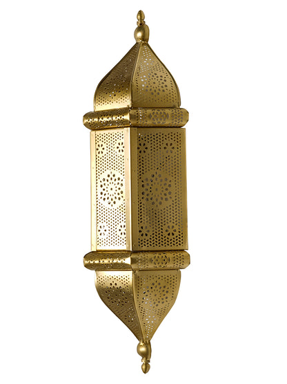 Gold Mild Steel 1-Light Wall Sconce – 50.8 cm