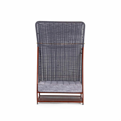 Bunaai Bench – Rose Gold & Grey Niwar Upholstered Seating