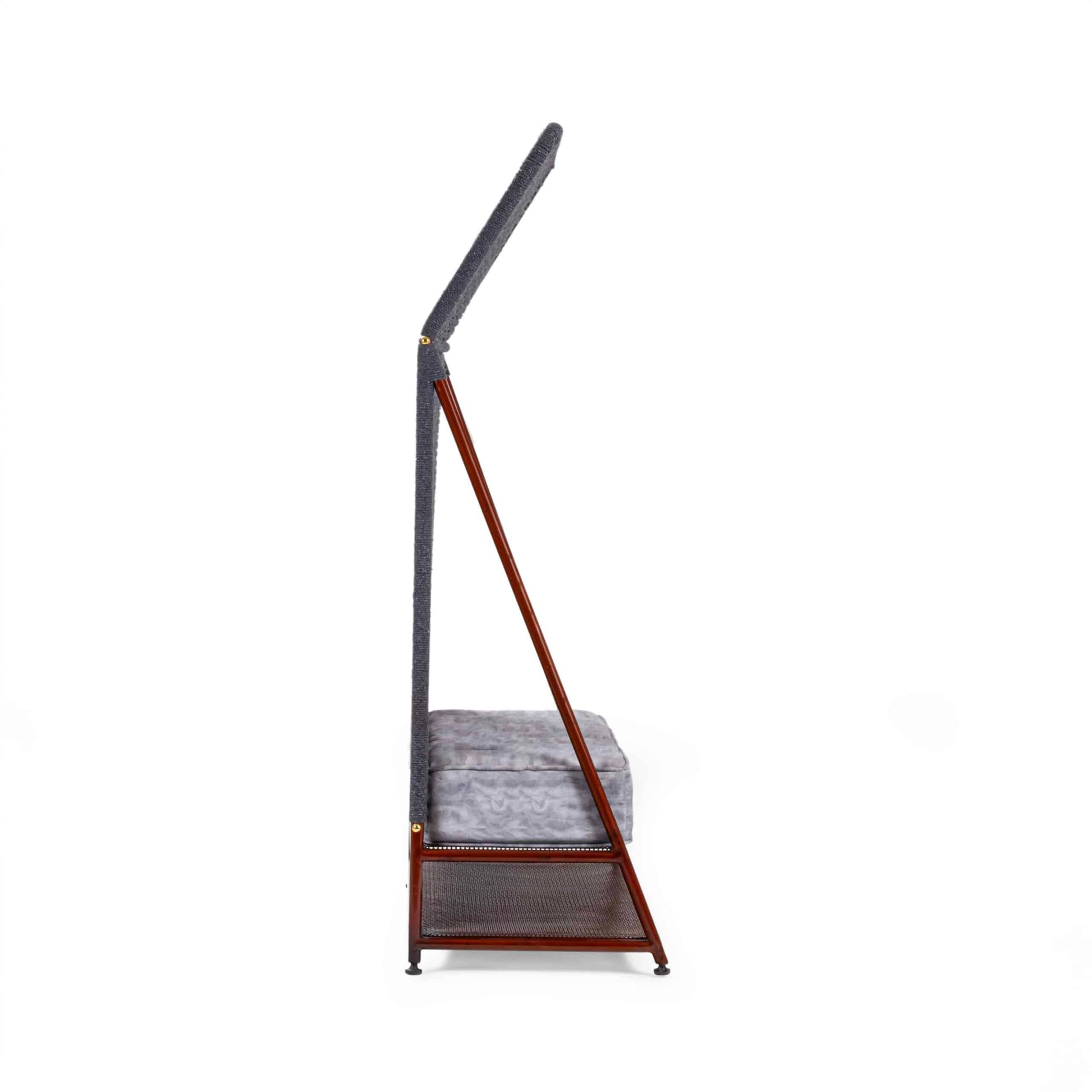 Bunaai Bench – Rose Gold & Grey Niwar Upholstered Seating