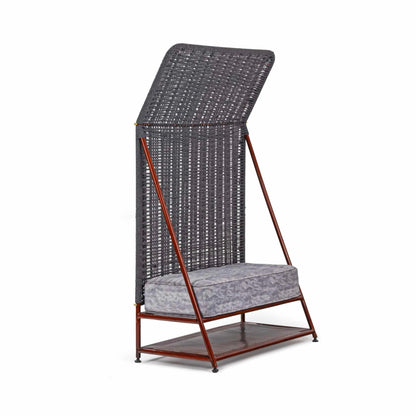 Bunaai Bench – Rose Gold & Grey Niwar Upholstered Seating