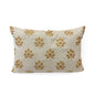 ZARI BAAG - Pure Linen Pillow Cover with Metallic Applique - 14x21 inches