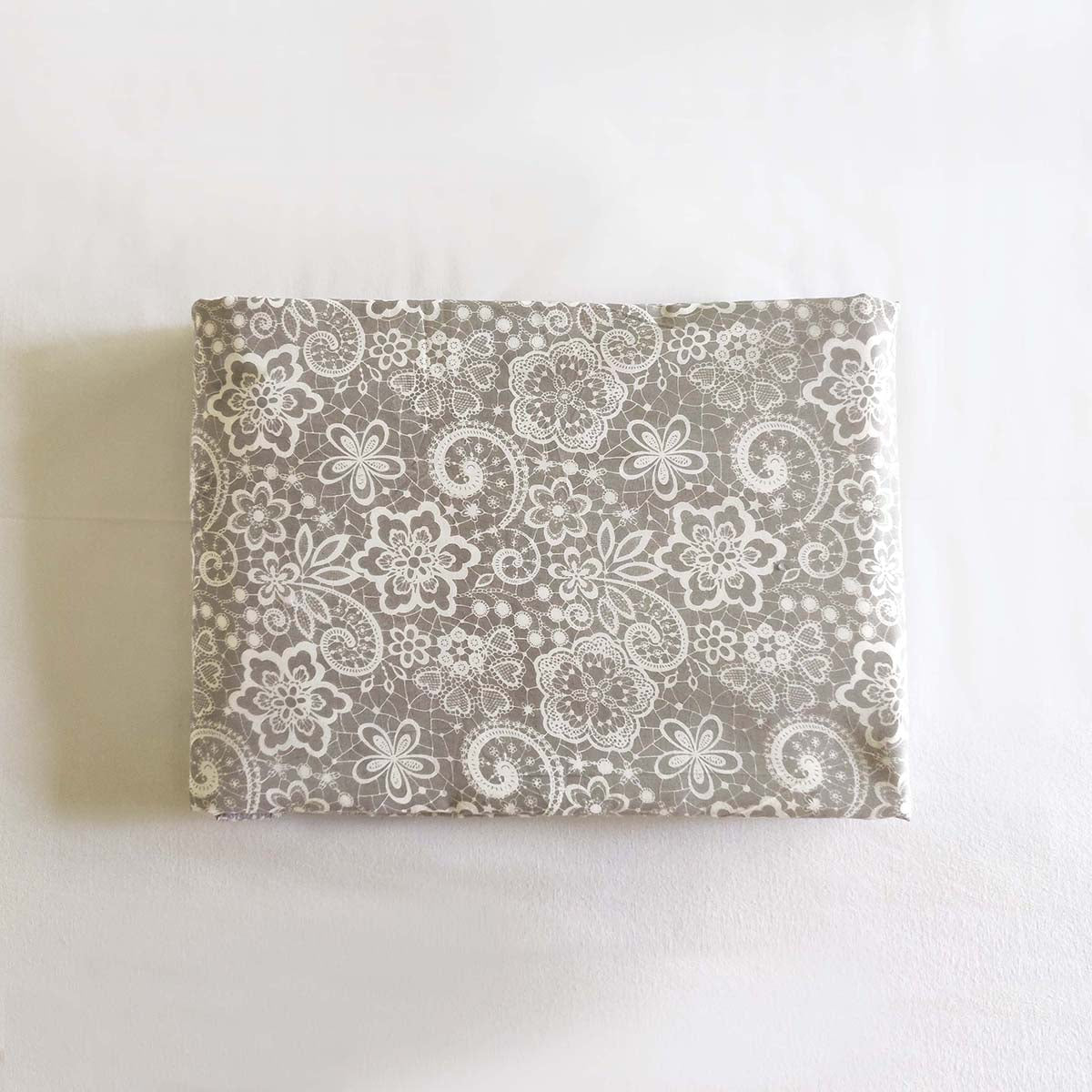 Grey Lace Print Triple-Layer Soft Cotton Blanket – Cozy Dohar