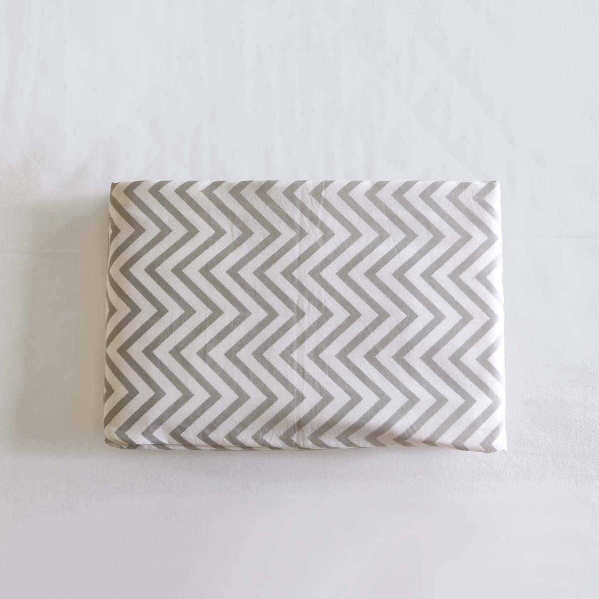 Grey Chevron Triple-Layer Cotton Dohar Blanket – Soft, Lightweight, Versatile