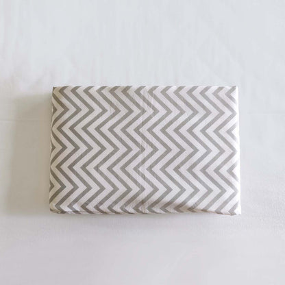 Grey Chevron Triple-Layer Cotton Dohar Blanket – Soft, Lightweight, Versatile