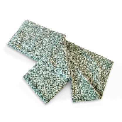 Modern Retro Green Dot Print Soft Cotton Three-Layer Dohar | Lightweight Blanket | Baby & Single Bed Sizes