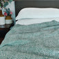 Modern Retro Green Dot Print Soft Cotton Three-Layer Dohar | Lightweight Blanket | Baby & Single Bed Sizes