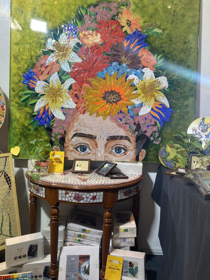 Frida Khalo Glass Mosaic Wall Mural